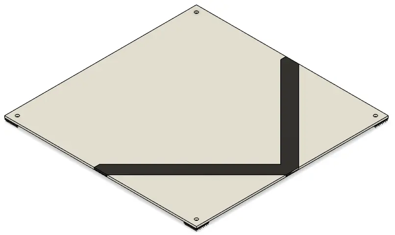 [RCJ-ARENA_RESC_TILE_Y-INTERSEC_1.0] Tile Y-Intersection Assembly