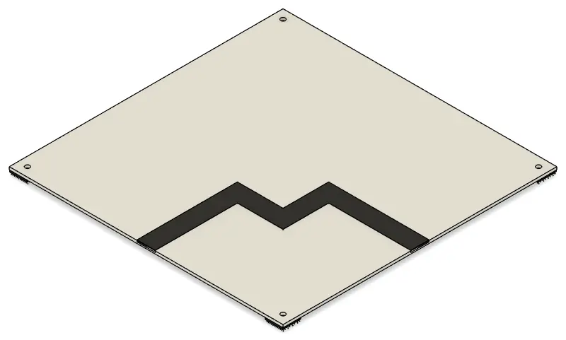 [RCJ-ARENA_RESC_TILE_3x90DEG_1.0] Tile Triple 90 Degrees Assembly