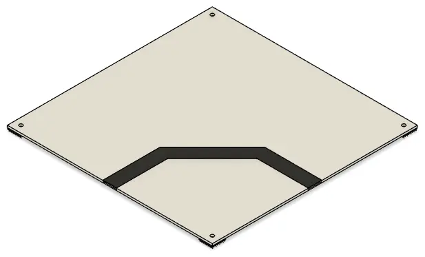 Tile Double 45 Degrees Assembly