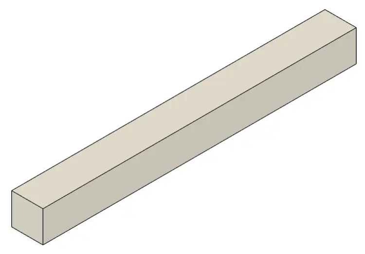 Rectangular Speed Bump 10 x 1 x 1cm