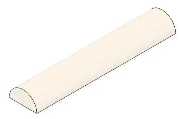 [RCJ-ARENA_RESC_SPEED_BUMPS_1.0] Semicircular Speed Bump 10 x 2 x 1cm