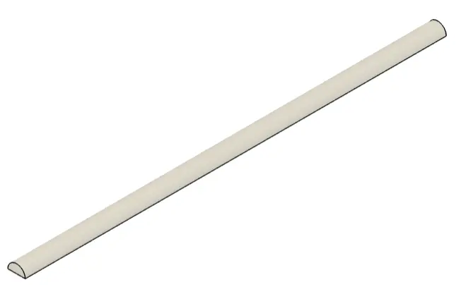 Semicircular Speed Bump 24 x 1 x 0,5cm