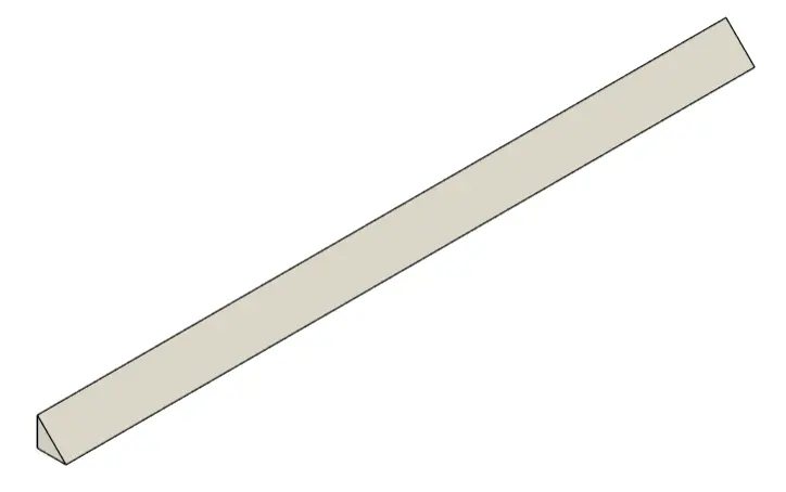 Right-Angled Triangular Speed Bump 24 x 1 x 1cm