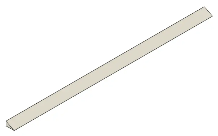 Right-Angled Triangular Speed Bump 24 x 1 x 0,5cm