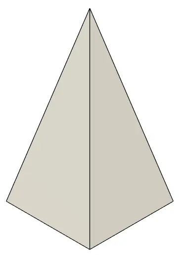 Pyramid Obstacle 10 x 10 x 20cm