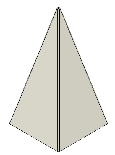 [RCJ-ARENA_RESC_OBSTACLE_1.0] Special Pyramid Obstacle 10 x 10 x 20cm