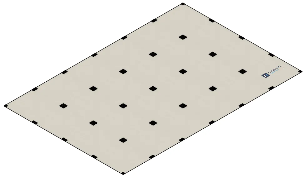 [RCJ-ARENA_RESC_FLOOR_1.0] Floor for Rescue Arena 180x120cm Assembly