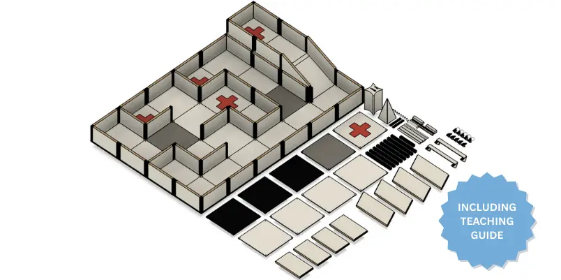 [RCJ-ARENA_RESC_SCHOOL_KITS_1.0] School Kit One Maze Entry