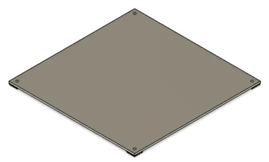 [RCJ-ARENA_RESC_COLOURED_TILES_1.0] Silver Tile for Maze and Maze Entry Assembly