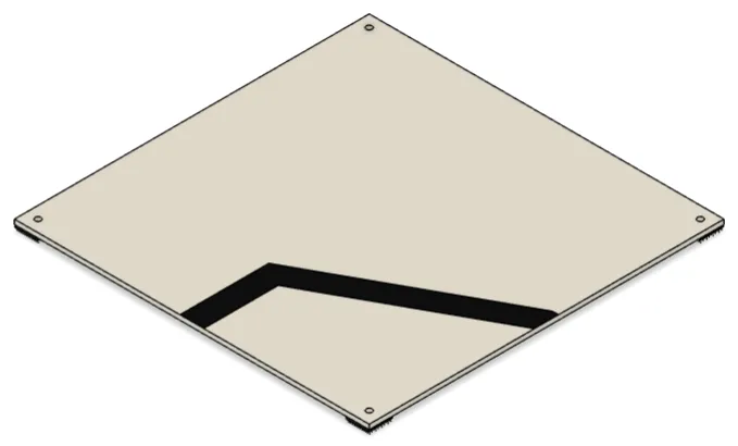 [RCJ-ARENA_RESC_TILE_ANGLED_CORNER_1.0] Tile Angled Corner Assembly