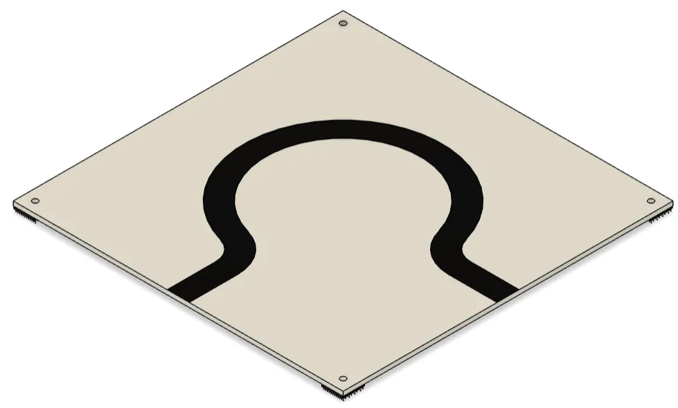 [RCJ-ARENA_RESC_TILE_ROUNDED_LONG_CORNER_1.0] Tile Rounded Long Corner Assembly