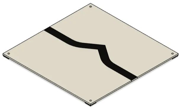 [RCJ-ARENA_RESC_TILE_ROUNDED_90KINK_1.0] Tile Rounded 90 Degrees Kink Assembly