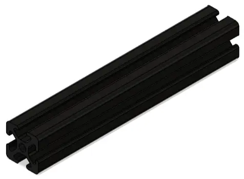 Profile I-5mm black | 20x20mm | 125mm | M5-Oneside