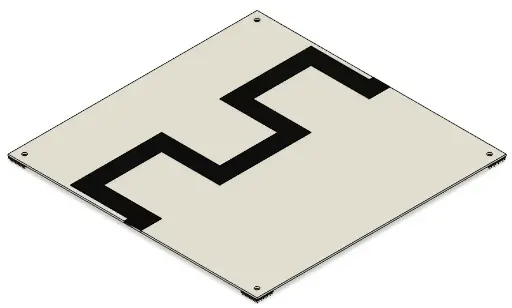 [RCJ-ARENA_RESC_DOUBLE_CHICANE_1.0] Tile Double Chicane Assembly