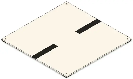 [RCJ-ARENA_RESC_TILE_GAP100_1.0] Tile Single Gap 100mm Assembly