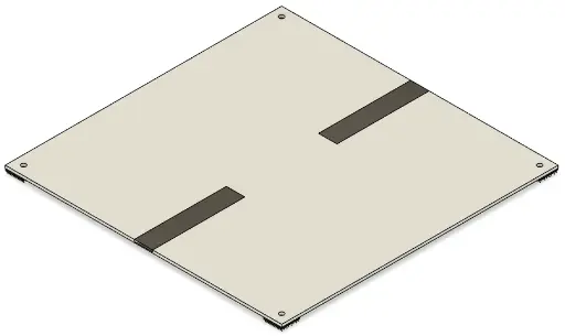 [RCJ-ARENA_RESC_TILE_GAP100_1.0] Tile Single Gap 100mm Assembly