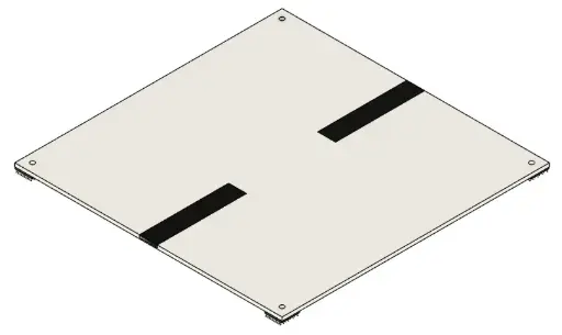 [RCJ-ARENA_RESC_TILE_GAP100_1.0] Tile Single Gap 100mm Assembly