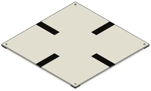[RCJ-ARENA_RESC_TILE_INTERSEC150_1.0] Tile Gap Intersection 150mm Assembly