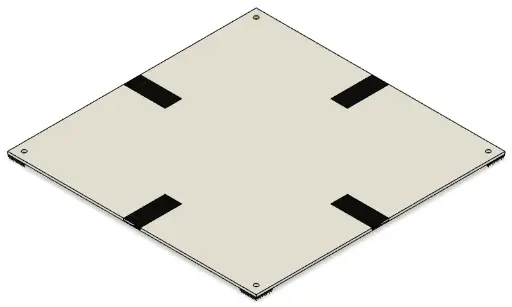 [RCJ-ARENA_RESC_TILE_INTERSEC200_1.0] Tile Gap Intersection 200mm Assembly