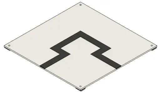 [RCJ-ARENA_RESC_TILE_5x90DEG_1.0] Tile Quintuple 90 Degrees Assembly