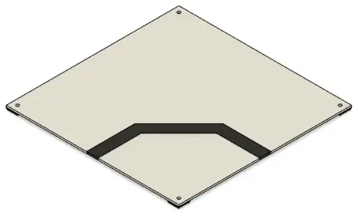 [RCJ-ARENA_RESC_TILE_2x45DEG_CORNER_1.0] Tile Double 45 Degrees Assembly