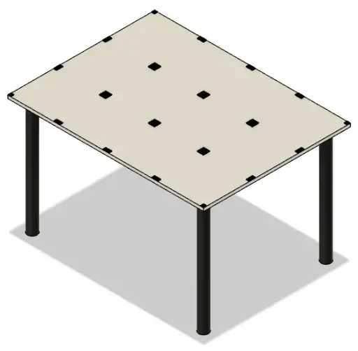 [RCJ-ARENA_RESC_TABLE_1.0] Tabletop Assembly 710mm