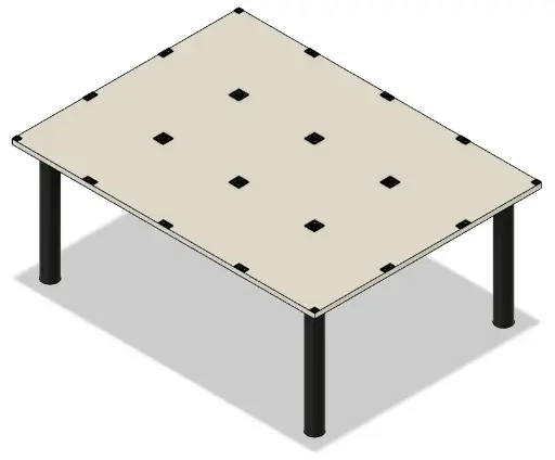 [RCJ-ARENA_RESC_TABLE_1.0] Tabletop Assembly 460mm