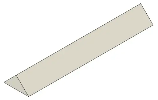 [RCJ-ARENA_RESC_SPEED_BUMPS_1.0] Triangular Speed Bump 10 x 2 x 1cm