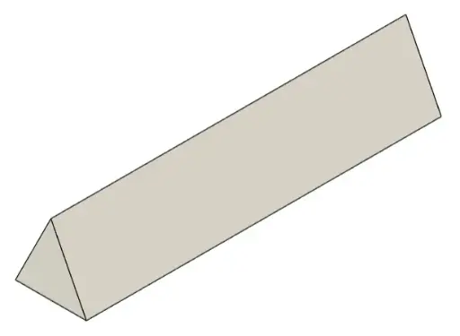 [RCJ-ARENA_RESC_SPEED_BUMPS_1.0] Triangular Speed Bump 10 x 2 x 2cm