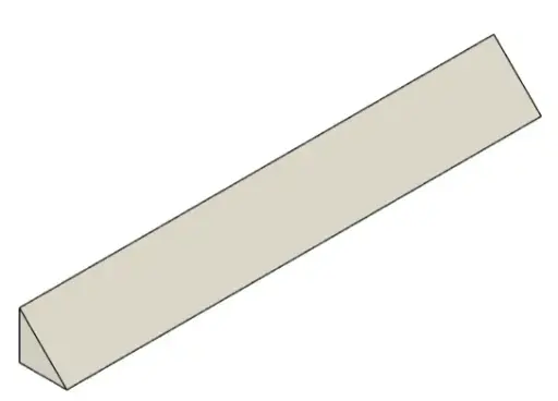 [RCJ-ARENA_RESC_SPEED_BUMPS_1.0] Right-Angled Triangular Speed Bump 10 x 1 x 1cm