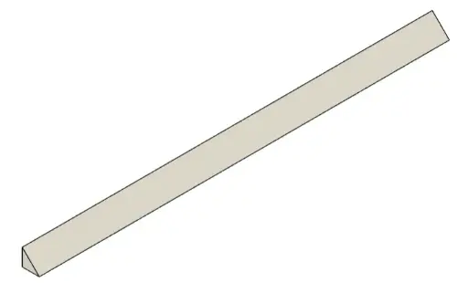 [RCJ-ARENA_RESC_SPEED_BUMPS_1.0] Right-Angled Triangular Speed Bump 24 x 1 x 1cm