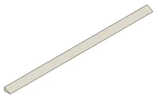 [RCJ-ARENA_RESC_SPEED_BUMPS_1.0] Right-Angled Triangular Speed Bump 24 x 1 x 0,5cm